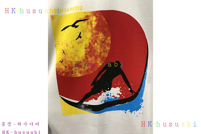 NEW 디스퀘어드 남성용 반팔티 DQ2677