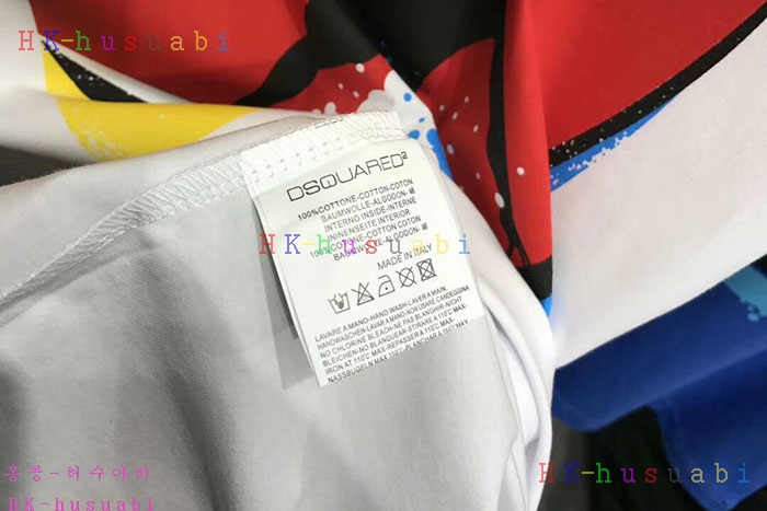 NEW 디스퀘어드 남성용 반팔티 DQ2677