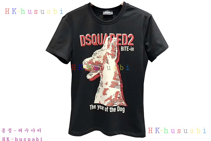 NEW 디스퀘어드 남성용 반팔티 DQ2718