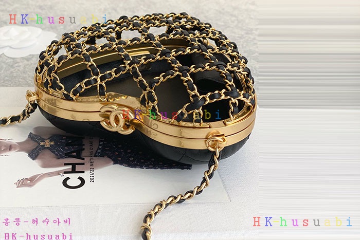 ★미러급★샤넬 하트 체인 이브닝백 525994