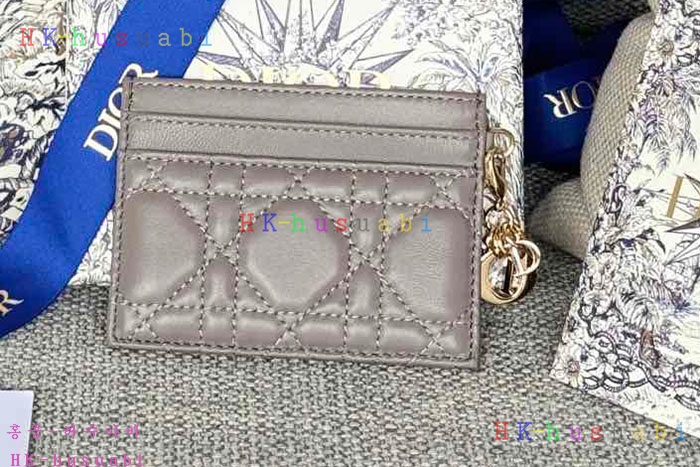 ★미러급★디올 Lady Dior Freesia 카드 지갑 S0974