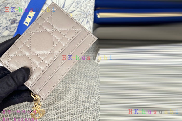 ★미러급★디올 Lady Dior Freesia 카드 지갑 S0974